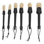 6Pcs/Set Car Detailing Brushes Soft Air Outlet Cleaning Brush for Car Wheels Tire Seat