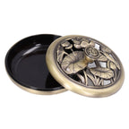 Coil Incense Burner Tray Vintage Incense Bowl Holder Metal Alloy for Living Room Bedroom Office368