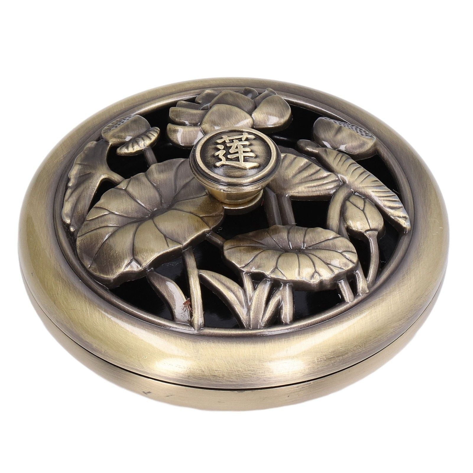 Coil Incense Burner Tray Vintage Incense Bowl Holder Metal Alloy for Living Room Bedroom Office368
