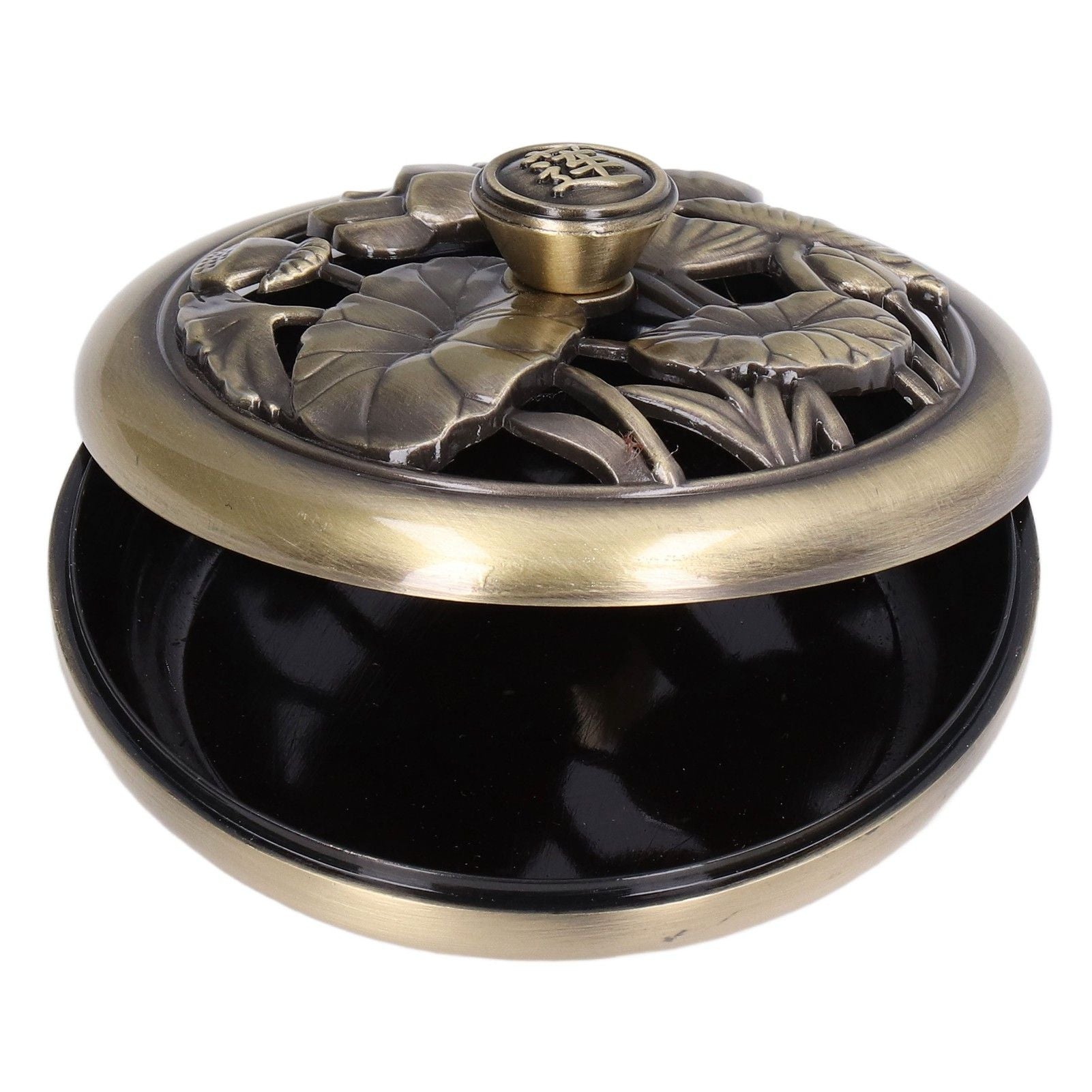 Coil Incense Burner Tray Vintage Incense Bowl Holder Metal Alloy for Living Room Bedroom Office368