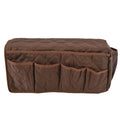 Couch Remote Holder Pocket Design Dustproof Waterproof Reasonable Layout Sofa Armrest OrganizersCoffee