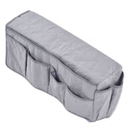 Couch Remote Holder Pocket Design Dustproof Waterproof Reasonable Layout Sofa Armrest OrganizersGrey