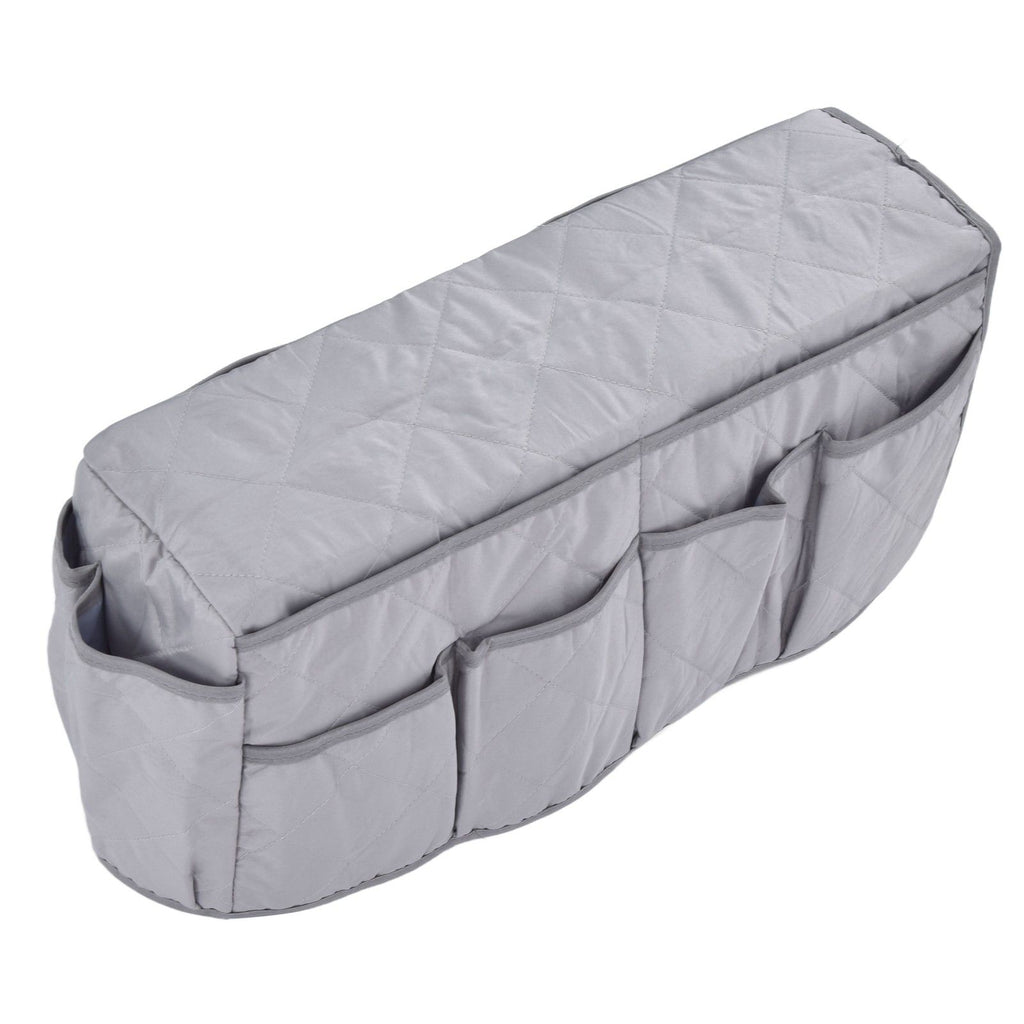 Couch Remote Holder Pocket Design Dustproof Waterproof Reasonable Layout Sofa Armrest OrganizersGrey