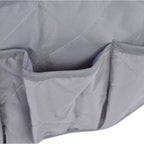 Couch Remote Holder Pocket Design Dustproof Waterproof Reasonable Layout Sofa Armrest OrganizersGrey