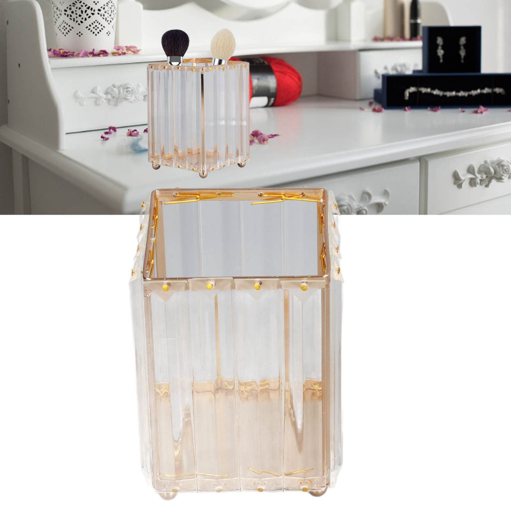 Makeup Brush Holder Large Capacity Elegant Style Durable Fadeless Corrosion Resistant Makeup Brush Organizer