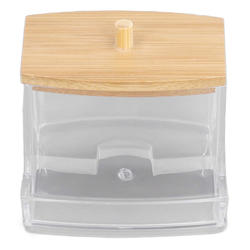 Cotton Swab Box Sturdy Durable Transparent High Smoothness Practical Storage Case with Cover