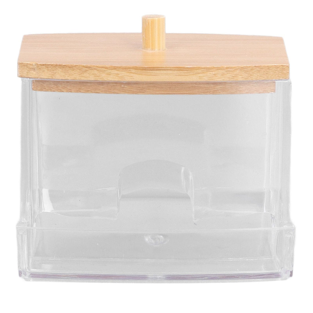 Cotton Swab Box Sturdy Durable Transparent High Smoothness Practical Storage Case with Cover