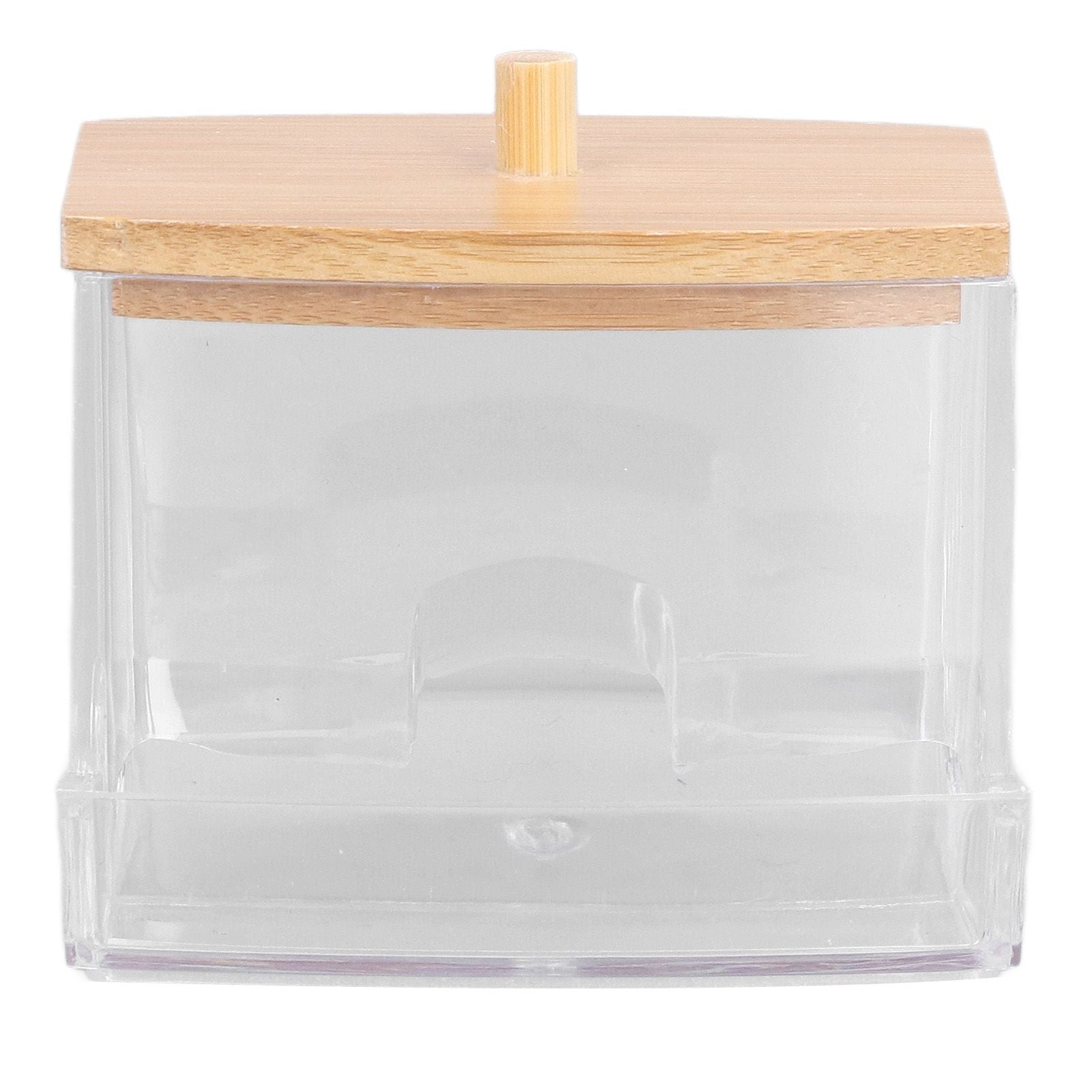 Cotton Swab Box Sturdy Durable Transparent High Smoothness Practical Storage Case with Cover