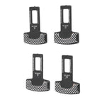 4PCS/Set Car Seat Safety Belt Stopper Buckles Alarm Canceler Carbon Fiber Aluminum Alloy Universal