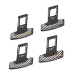 4PCS/Set Car Seat Safety Belt Stopper Buckles Alarm Canceler Carbon Fiber Aluminum Alloy Universal