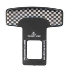 4PCS/Set Car Seat Safety Belt Stopper Buckles Alarm Canceler Carbon Fiber Aluminum Alloy Universal