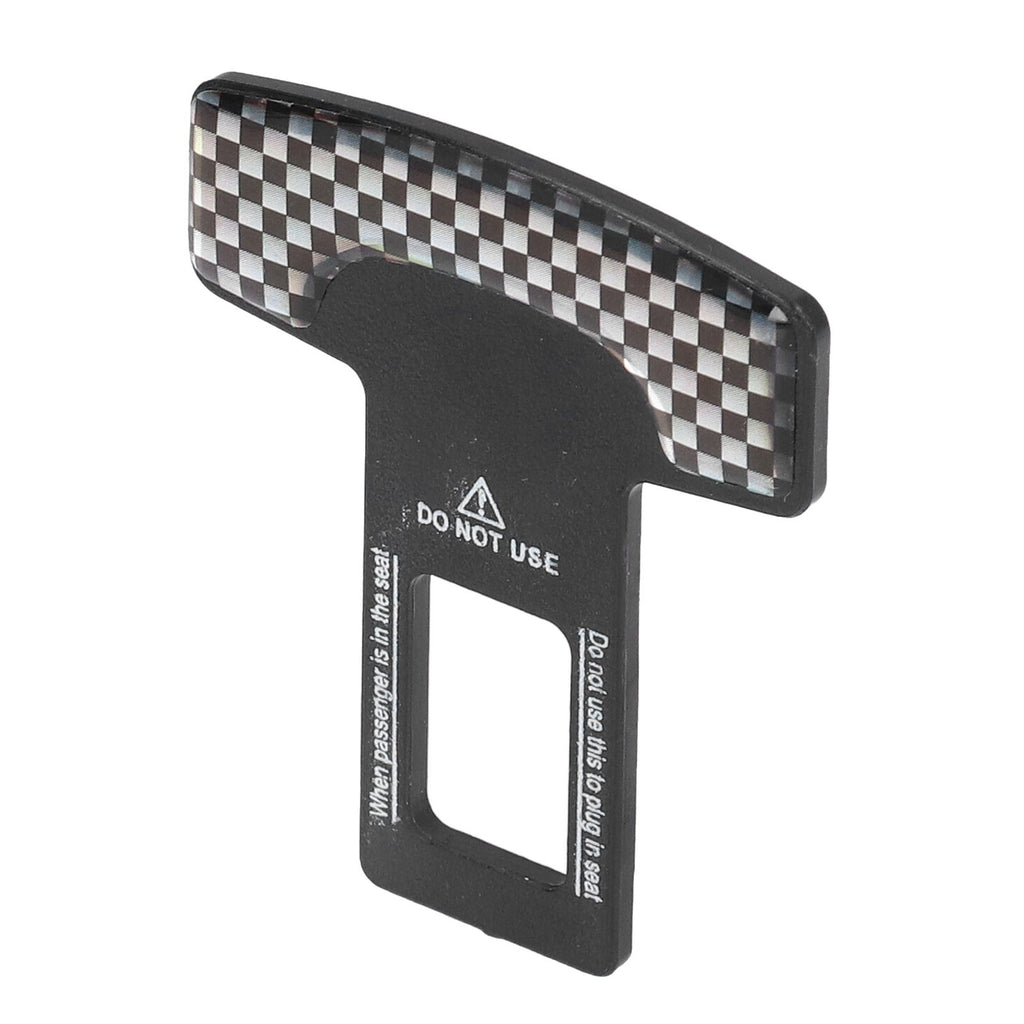 4PCS/Set Car Seat Safety Belt Stopper Buckles Alarm Canceler Carbon Fiber Aluminum Alloy Universal