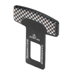 4PCS/Set Car Seat Safety Belt Stopper Buckles Alarm Canceler Carbon Fiber Aluminum Alloy Universal