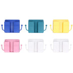 6pcs Wall Mount Phone Holder Self Adhesive Remote Control Storage Box Wall Beside Charging Phone Stand for Bedroom