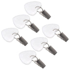 6Pcs Tablecloth Weights Marble Stainless Steel Small Size Waterproof Rustproof Durable Clip On Weights for Party PicnicHeart Shaped