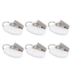 6Pcs Tablecloth Weights Marble Stainless Steel Small Size Waterproof Rustproof Durable Clip On Weights for Party PicnicHeart Shaped