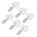 6Pcs Tablecloth Weights Marble Stainless Steel Small Size Waterproof Rustproof Durable Clip On Weights for Party PicnicHeart Shaped
