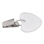 6Pcs Tablecloth Weights Marble Stainless Steel Small Size Waterproof Rustproof Durable Clip On Weights for Party PicnicHeart Shaped