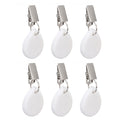 6Pcs Tablecloth Weights Marble Stainless Steel Small Size Waterproof Rustproof Durable Clip On Weights for Party PicnicOval