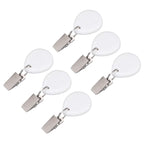 6Pcs Tablecloth Weights Marble Stainless Steel Small Size Waterproof Rustproof Durable Clip On Weights for Party PicnicOval