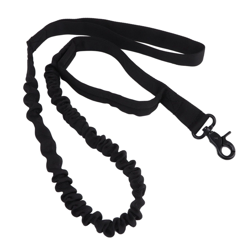 Dog Leash Durable Wear Resistant Easy Control Elasticity Provides Ductility Military Pet Leash Pet SupplyBlack