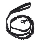 Dog Leash Durable Wear Resistant Easy Control Elasticity Provides Ductility Military Pet Leash Pet SupplyBlack