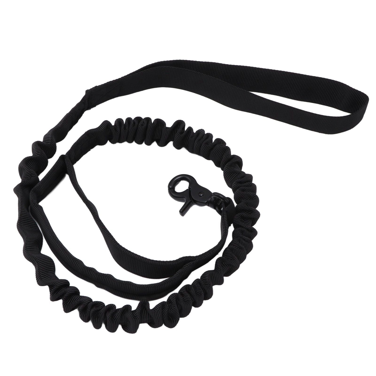 Dog Leash Durable Wear Resistant Easy Control Elasticity Provides Ductility Military Pet Leash Pet SupplyBlack