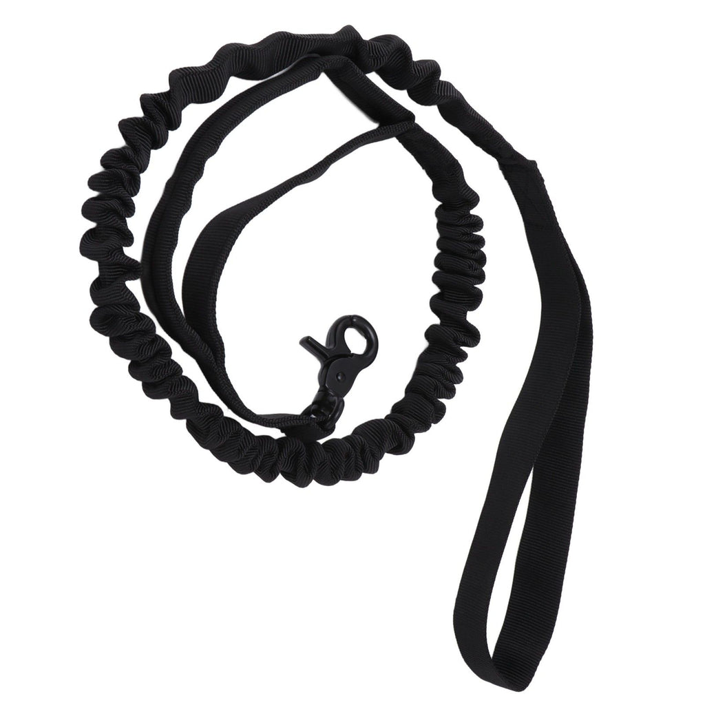 Dog Leash Durable Wear Resistant Easy Control Elasticity Provides Ductility Military Pet Leash Pet SupplyBlack