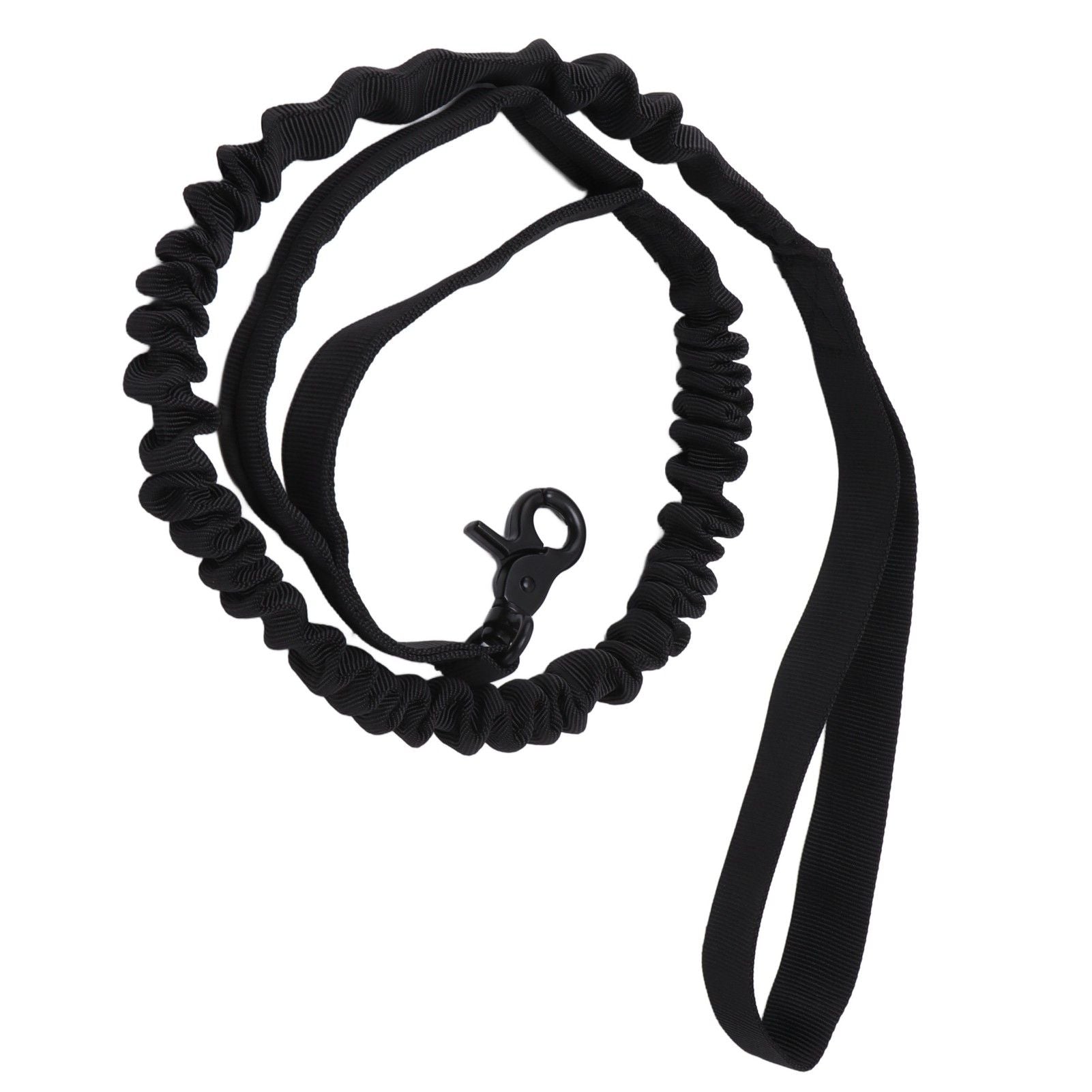 Dog Leash Durable Wear Resistant Easy Control Elasticity Provides Ductility Military Pet Leash Pet SupplyBlack