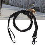 Dog Leash Durable Wear Resistant Easy Control Elasticity Provides Ductility Military Pet Leash Pet SupplyBlack