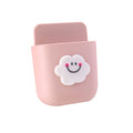Cartoon Storage Box Wall Mounted Storage Container Cute Phone Storage Box for Home Decoration(Pink Cloud Pattern )