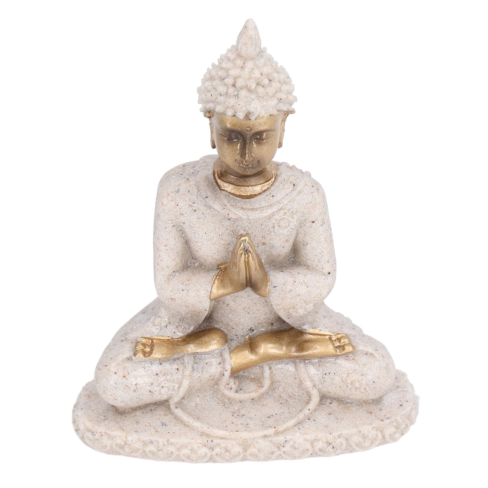 Buddha Statue Artisan Craftsmanship Clear Engraving Strong Frost Resistance Resin Meditating Buddha Statue for Hallway8138