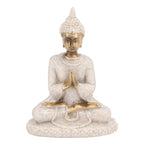 Buddha Statue Artisan Craftsmanship Clear Engraving Strong Frost Resistance Resin Meditating Buddha Statue for Hallway8138
