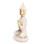 Buddha Statue Artisan Craftsmanship Clear Engraving Strong Frost Resistance Resin Meditating Buddha Statue for Hallway8138