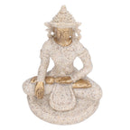 Buddha Statue Artisan Craftsmanship Clear Engraving Strong Frost Resistance Resin Meditating Buddha Statue for Hallway8135