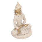 Buddha Statue Artisan Craftsmanship Clear Engraving Strong Frost Resistance Resin Meditating Buddha Statue for Hallway8135