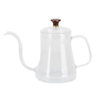 Glass Coffee Pot Swan Neck Thin Mouth Kettle HandMade Coffee Maker Pour Over Kettle(600 ml )