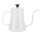 Glass Coffee Pot Swan Neck Thin Mouth Kettle HandMade Coffee Maker Pour Over Kettle(600 ml )