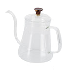Glass Coffee Pot Swan Neck Thin Mouth Kettle HandMade Coffee Maker Pour Over Kettle(600 ml )