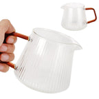 Coffee Cup High Borosilicate Transparent Thickened Tea Cup with Handle for Home Coffee Shop350ml