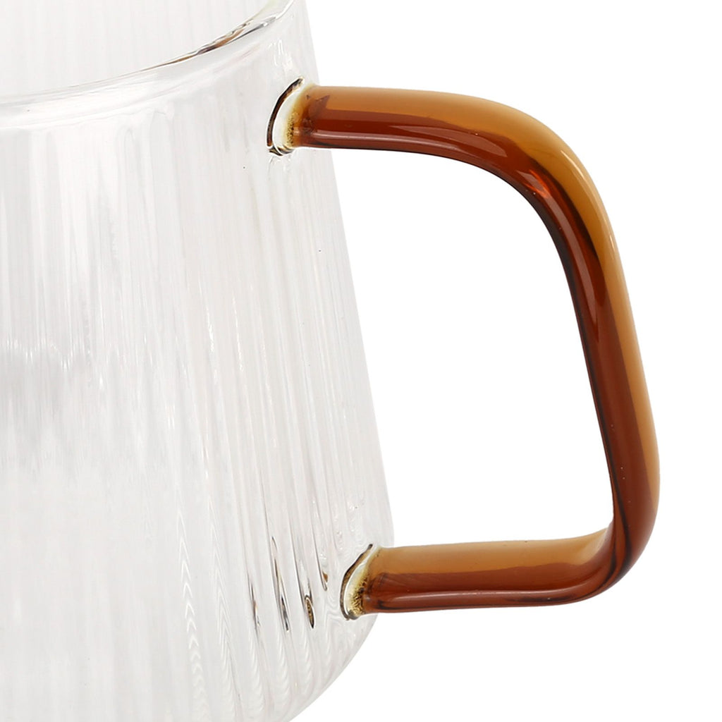 Coffee Cup High Borosilicate Transparent Thickened Tea Cup with Handle for Home Coffee Shop500ml