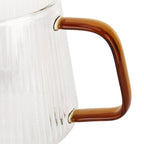 Coffee Cup High Borosilicate Transparent Thickened Tea Cup with Handle for Home Coffee Shop500ml