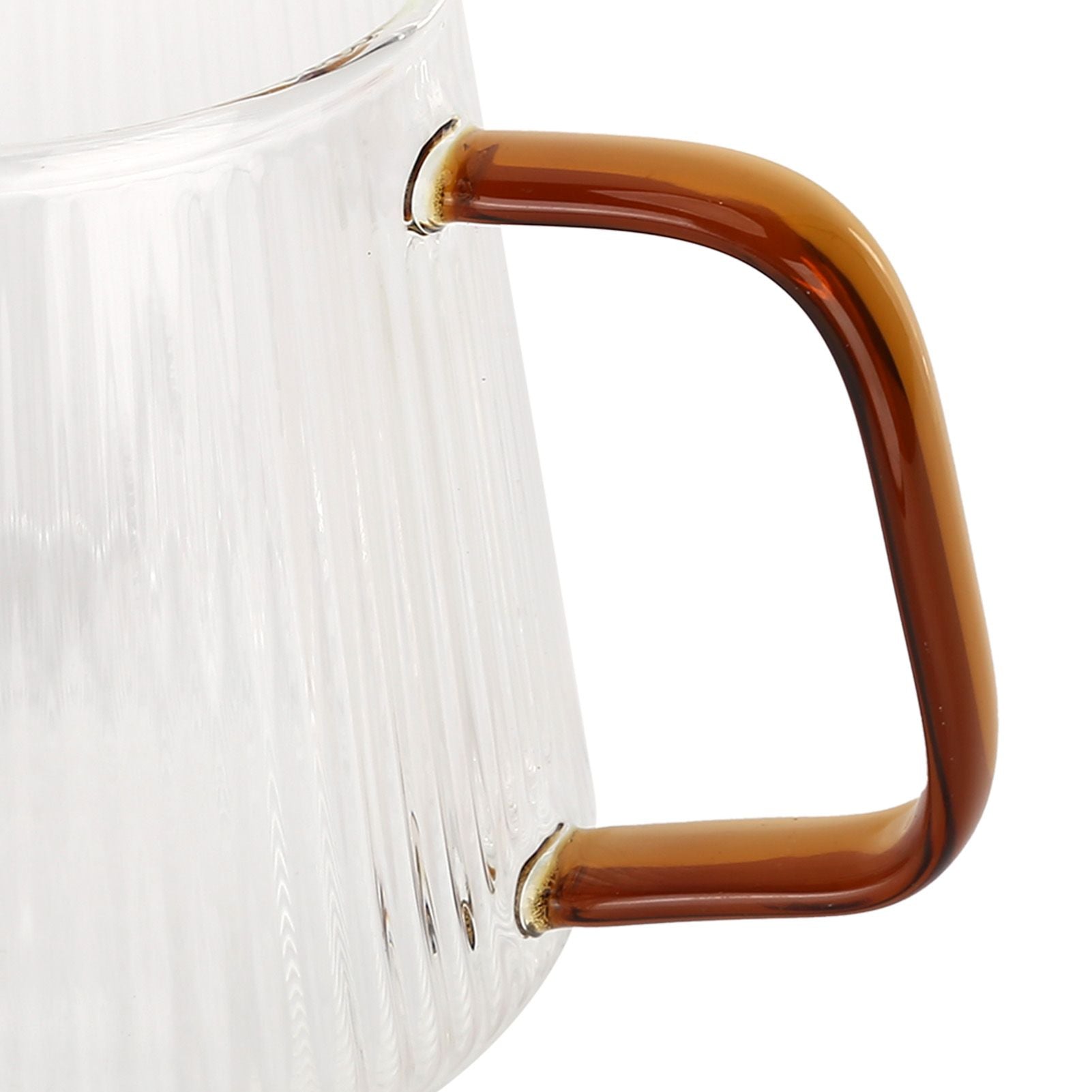 Coffee Cup High Borosilicate Transparent Thickened Tea Cup with Handle for Home Coffee Shop500ml