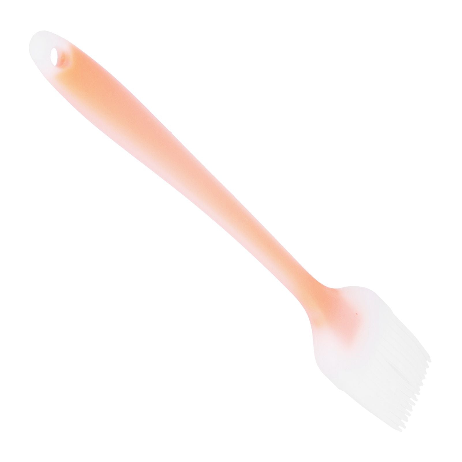 Oil Brush Heat Resistant Small Silicone Translucent Barbecue Cooking Seasoning BrushTransparent Orange