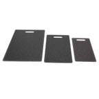 3Pcs Cutting Board Set Imitation Marble Pattern DoubleSided Chopping Board Kitchen Accessory(Black )