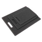 3Pcs Cutting Board Set Imitation Marble Pattern DoubleSided Chopping Board Kitchen Accessory(Black )