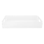 Acrylic Fruit Towel Tray Lightweight Breakfast Cheese Serving Tray with Handles for KTV Hotel
