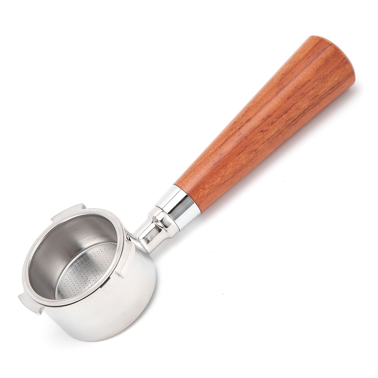 Coffee Bottomless Portafilter Stainless Steel Filter Holder Basket Replacement Tool Coffee Machine Accessory51mm Rosewood