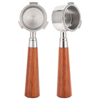 Coffee Bottomless Portafilter Stainless Steel Filter Holder Basket Replacement Tool Coffee Machine Accessory51mm Rosewood