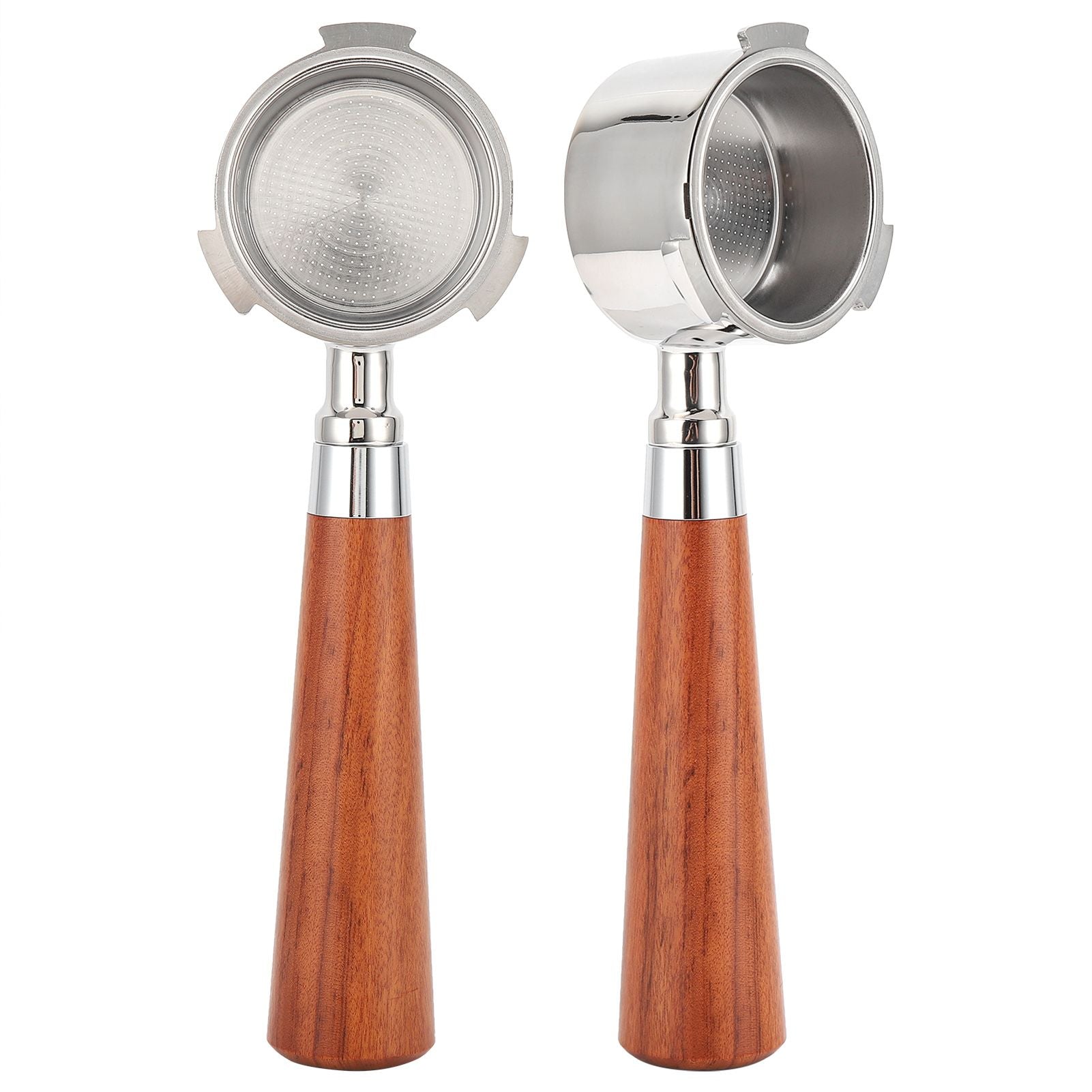 Coffee Bottomless Portafilter Stainless Steel Filter Holder Basket Replacement Tool Coffee Machine Accessory51mm Rosewood